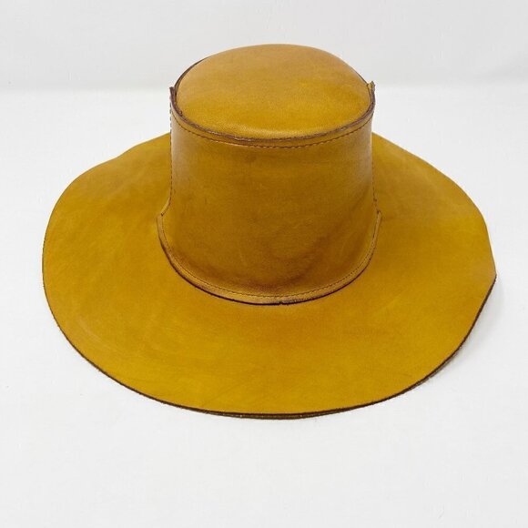 VINTAGE | Skully\'s by Henschel Western Tan Leather Hat main image 9